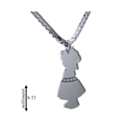 Halskette Gemoro Dame Bimbi in Weißgold Diamante PB1686BIA - PB1686BIA